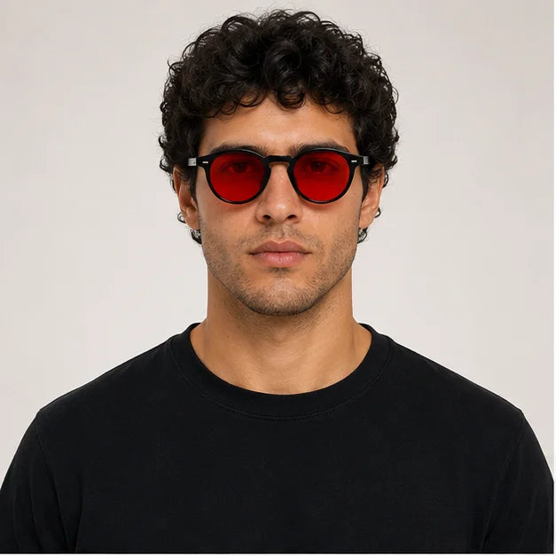 Altair Rojo Negro - modelo masculino frontal