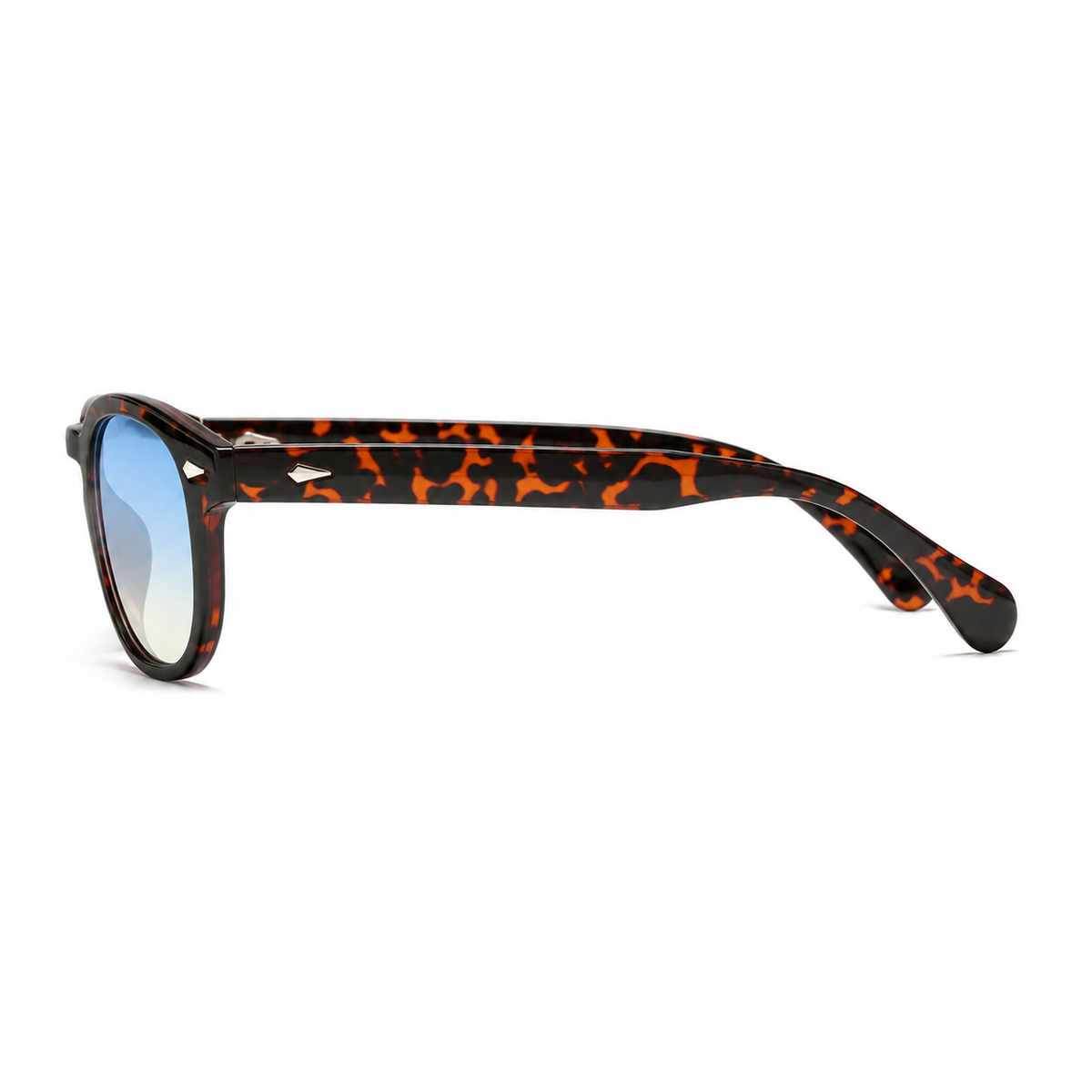 Evoque Leopardo Degrade Azul Amarillo - vista lateral