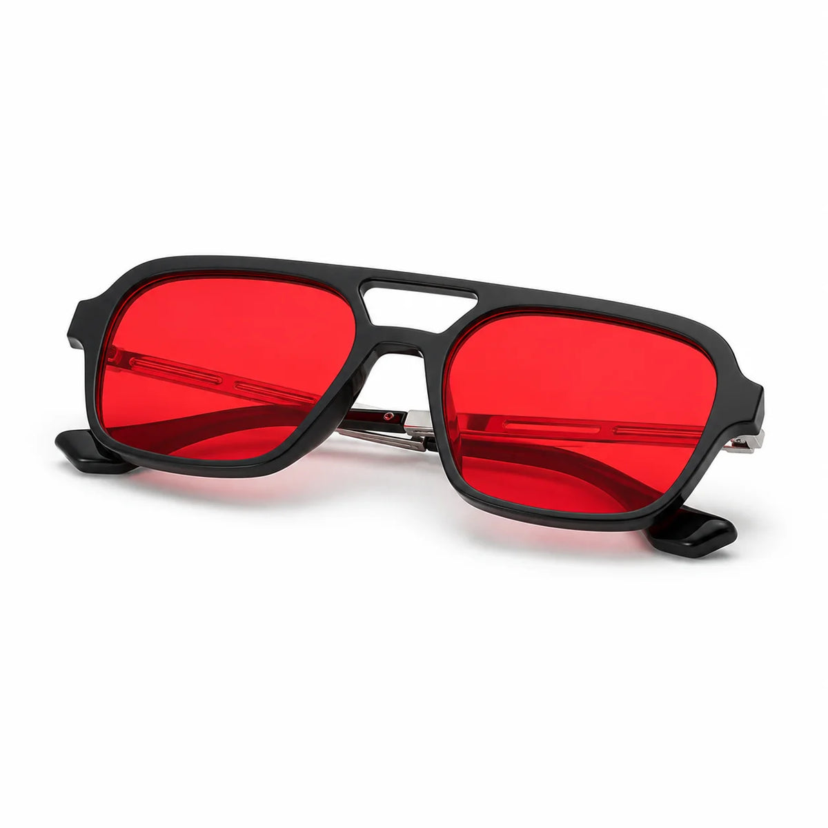 Lumina Negro Rojo - lente doblado