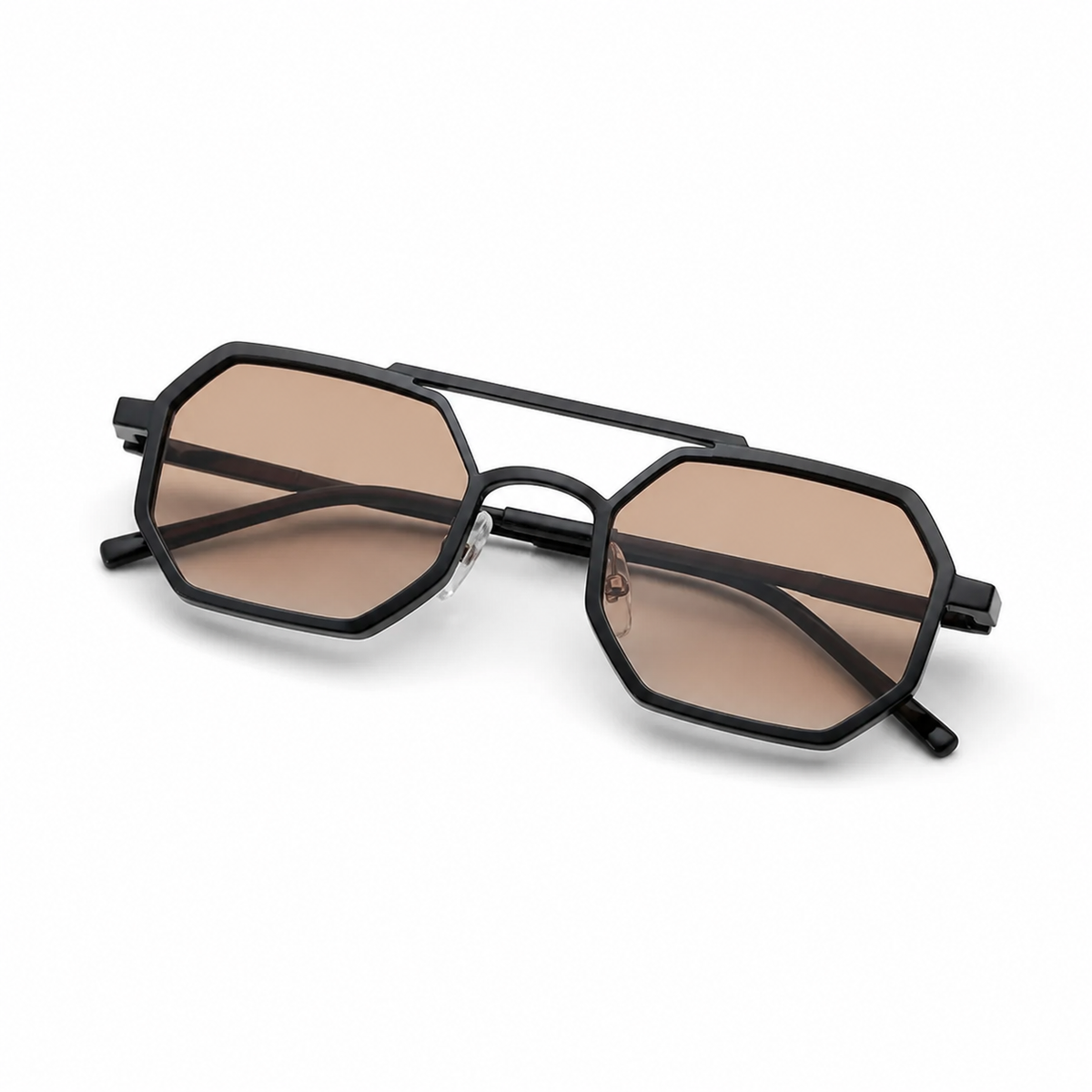 Munich Negro con lentes degrade - lente doblado en angulo