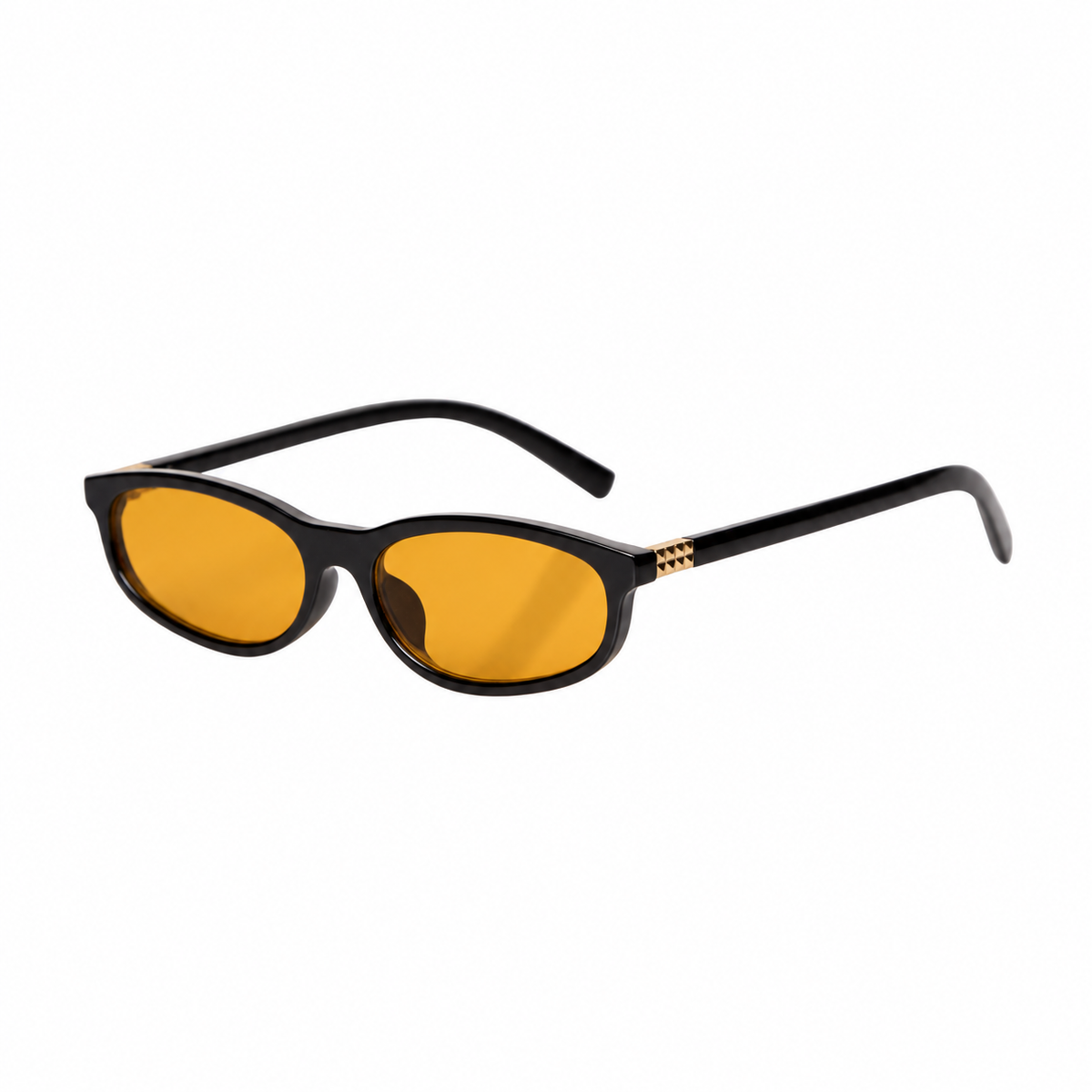 Lentes BLENS Nara, Negro | Amarillo, vista lateral