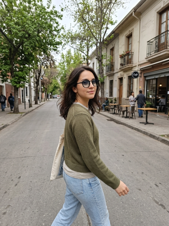 Cliente usando lentes BLENS