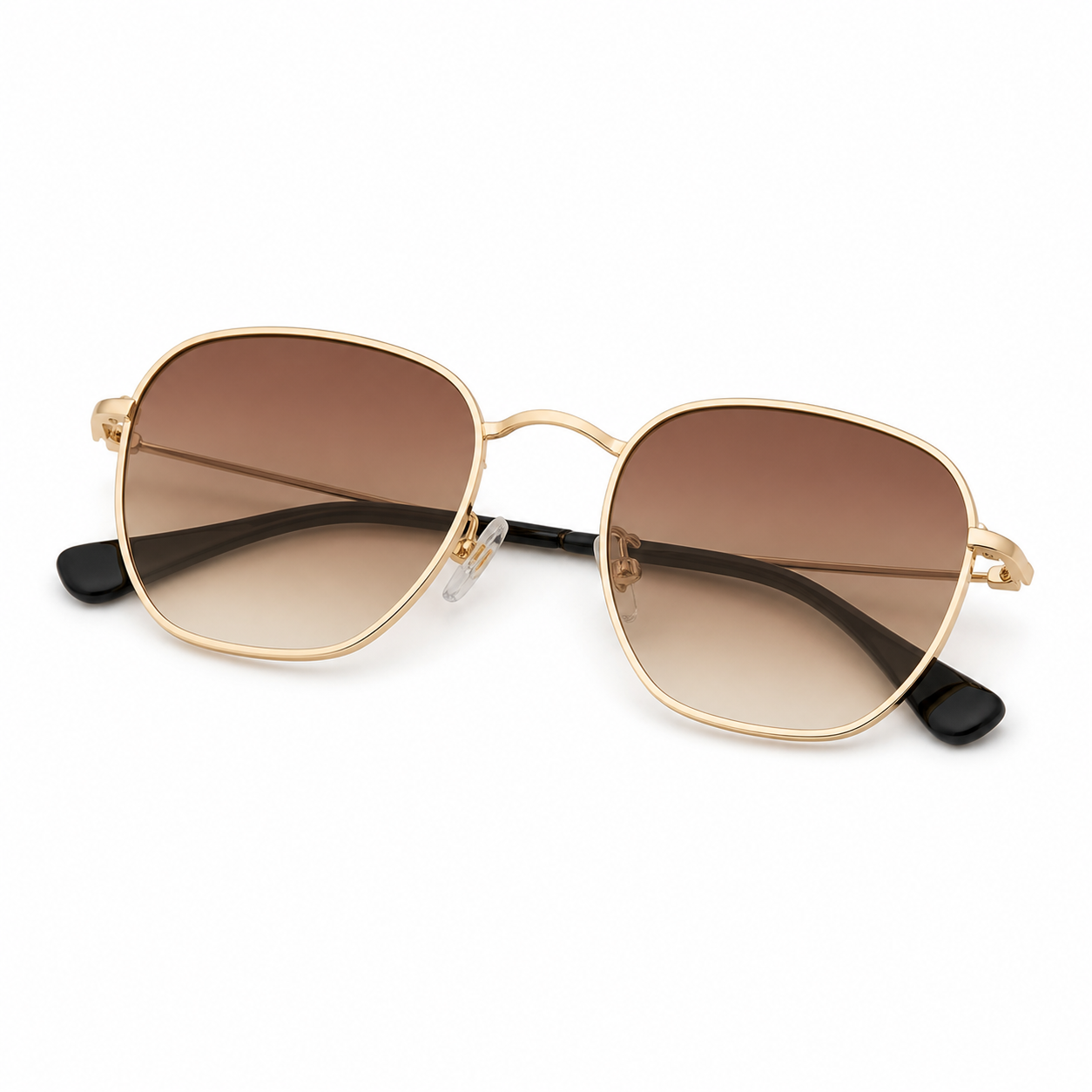 Brisa Dorado Marron Degrade - lente doblado en angulo