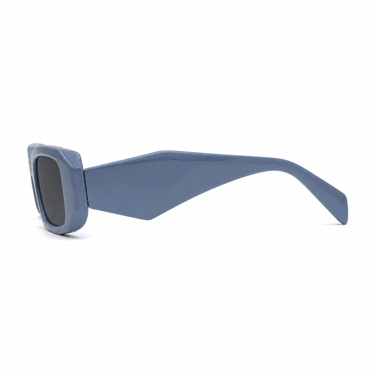 Budapest Azul con lentes oscuros - vista lateral derecha