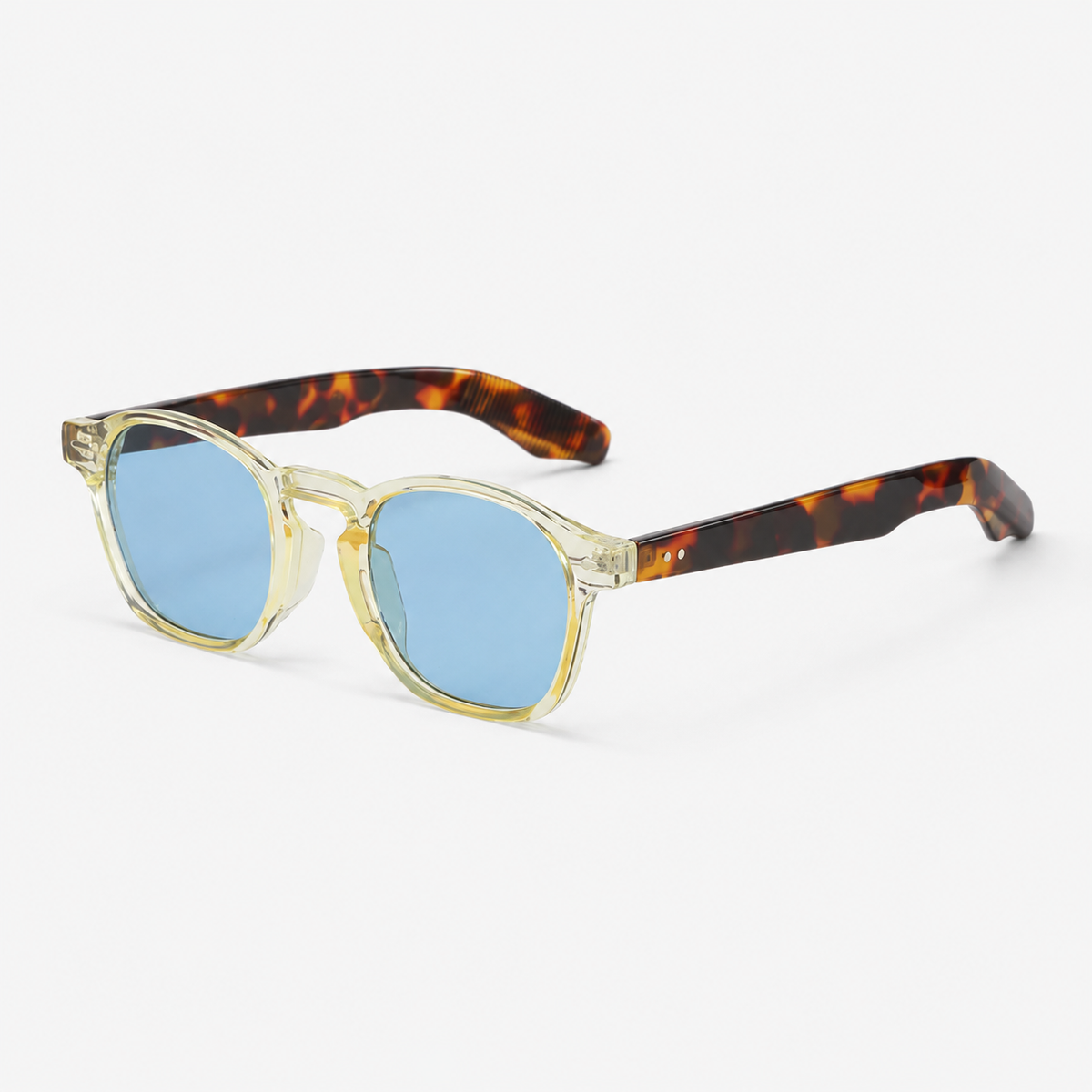 Embe Leopardo Champagne Azul - vista en angulo