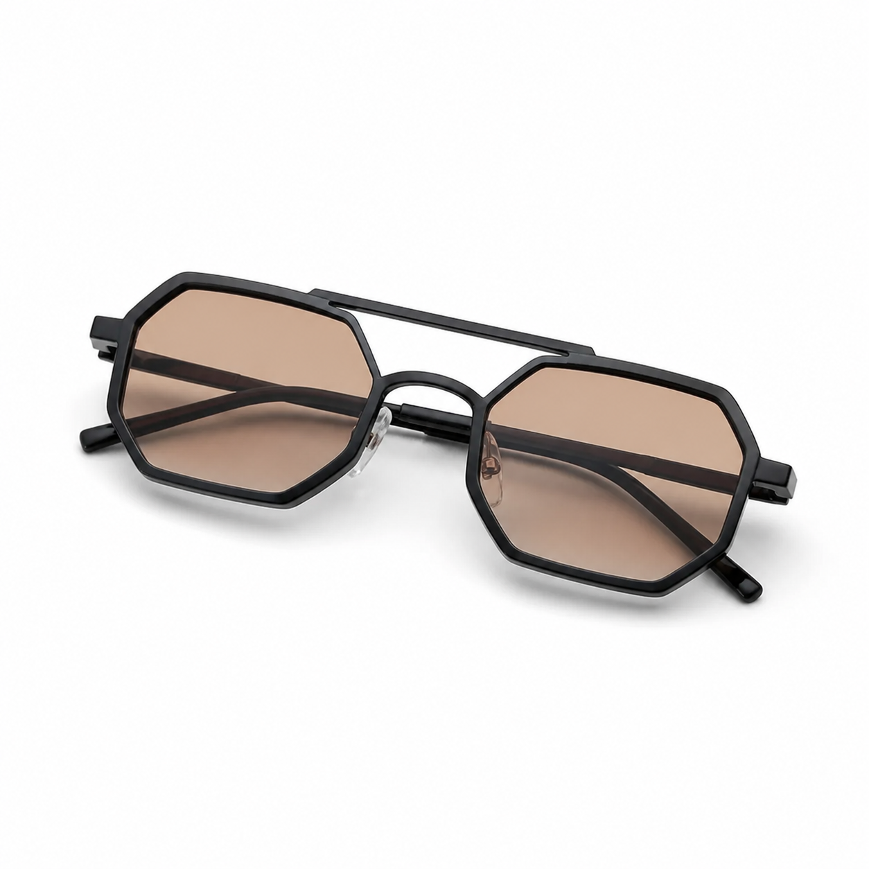 Munich Negro con lentes degrade - lente doblado en angulo