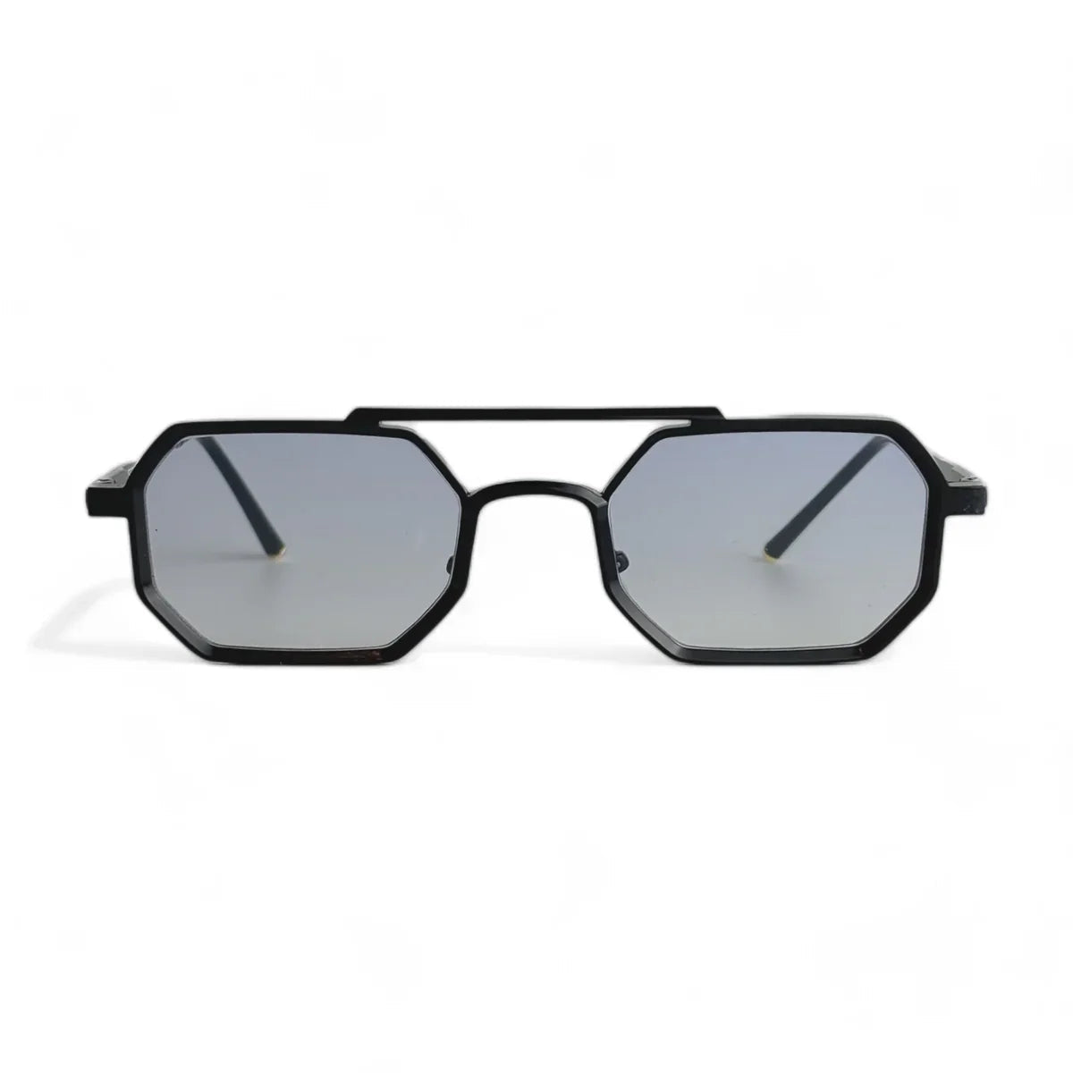 Munich Negro con lentes plateadas - vista frontal