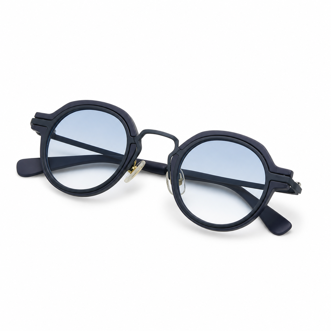 Niro Azul Azul Degrade - lente doblado en angulo