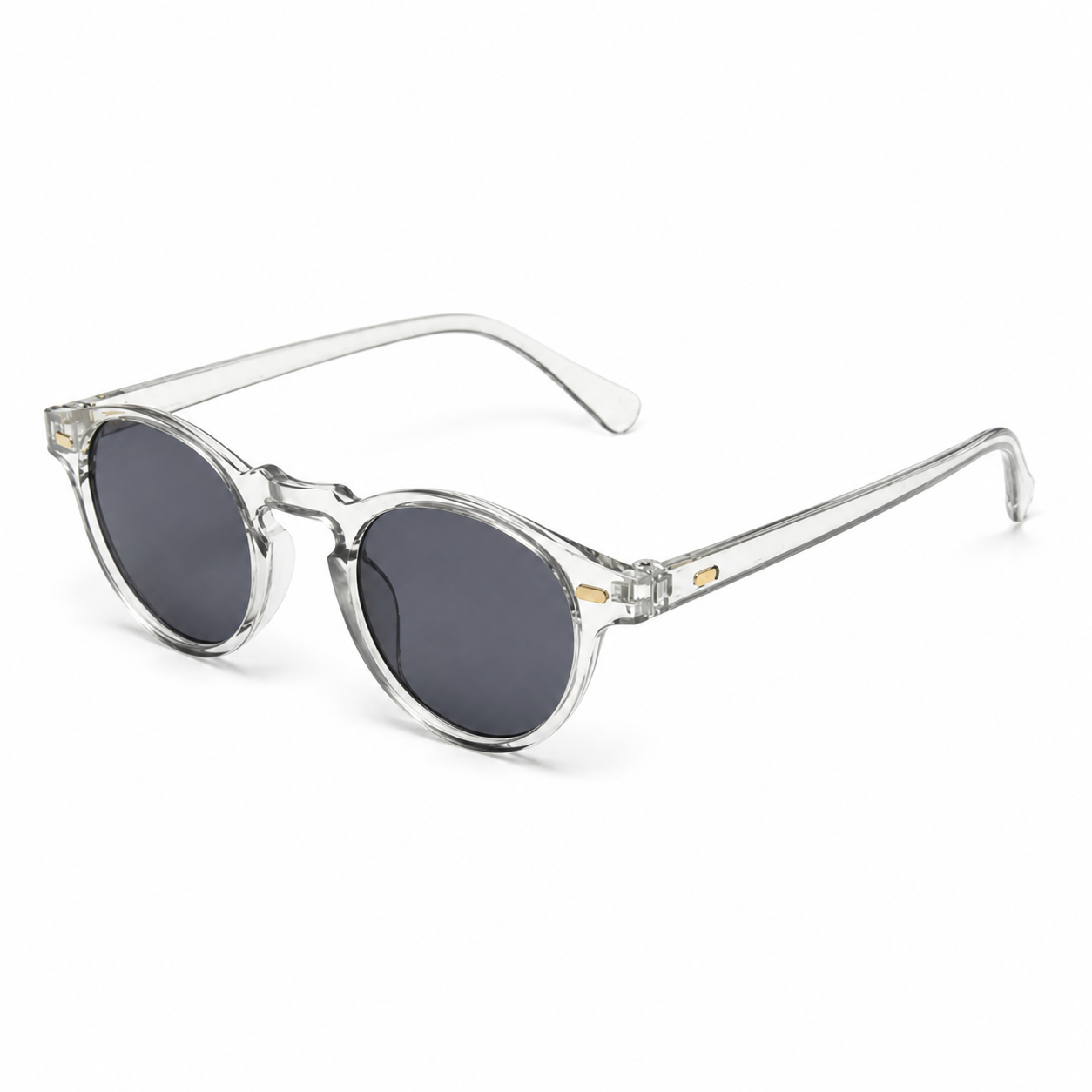 Opal Transparente Negro - lente doblado en angulo