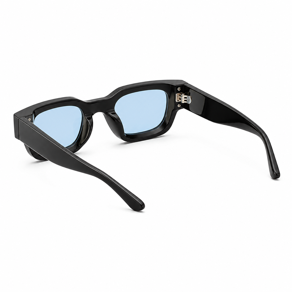Paris Negro con lentes azules - vista trasera