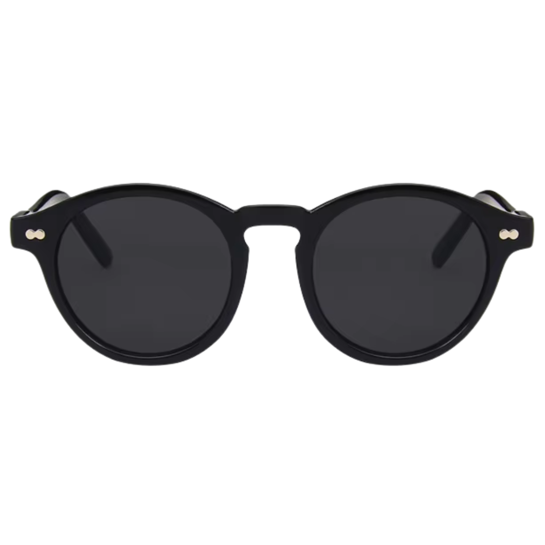 Saint-Tropez Negro con lentes negras - vista frontal