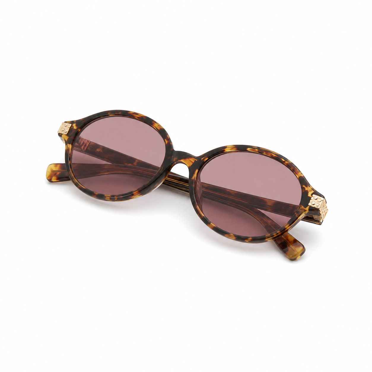 Seoul Leopardo Rosado - lente doblado en angulo